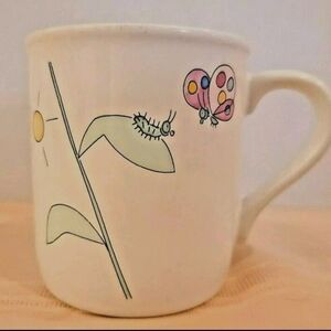 Rim Shots  "The best is yet to come" 8 Oz Mug Butterfly 1985 Hallmark Pre-owned